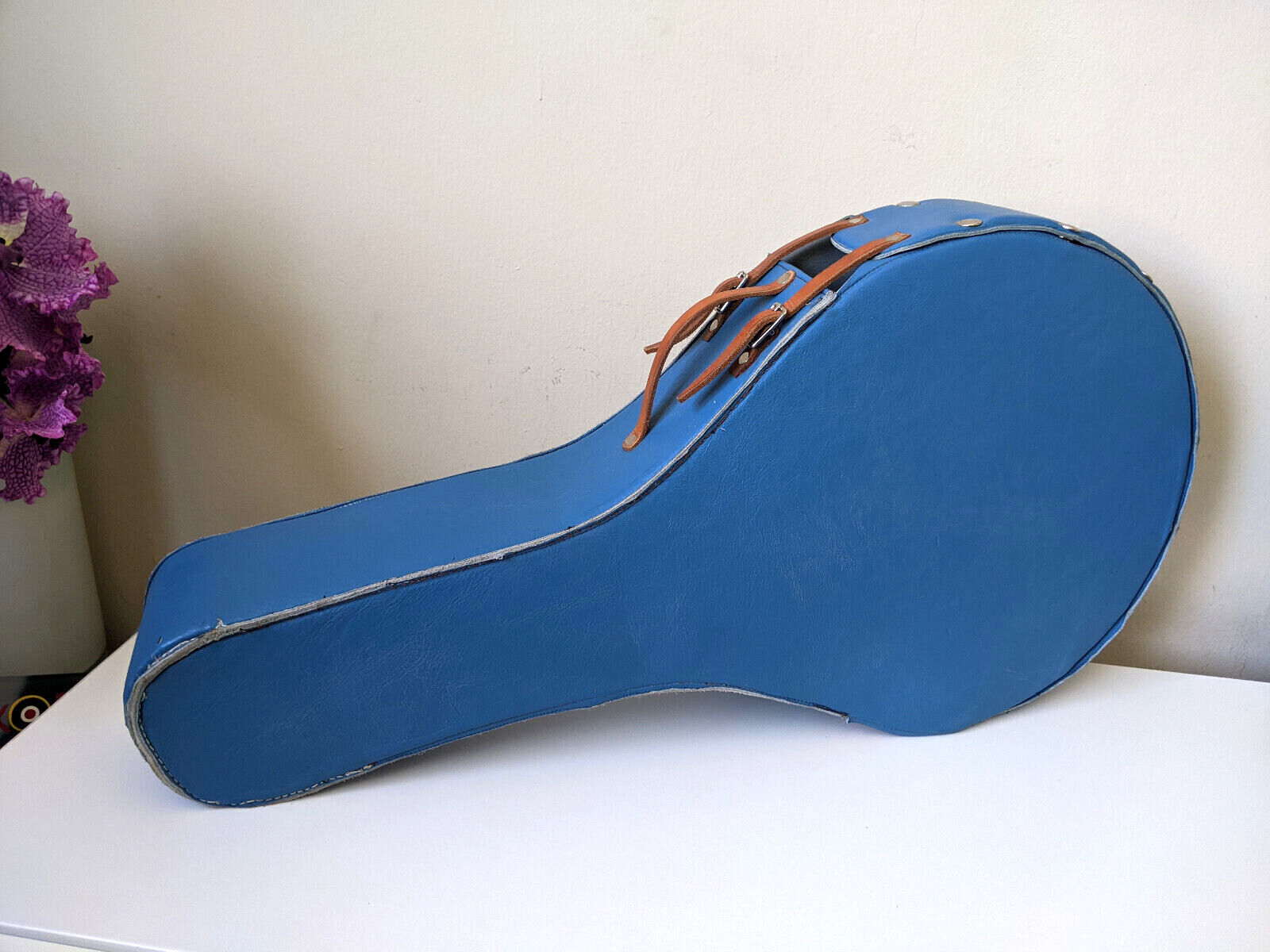 Antique "s.s. Stewart The Student" Rare 8 String Banjo Mandolin #15 W/ Blue Case